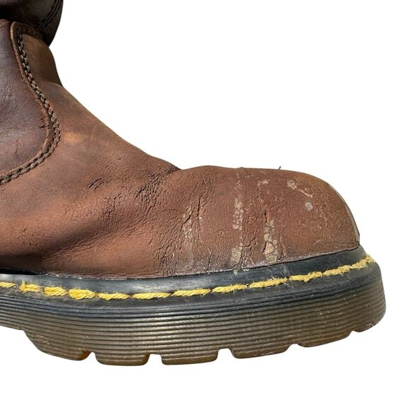 Dr Martens Icon Steel Toe Work Boots Brown Leather M9 L10 Industrial Anti Static - Picture 11 of 16